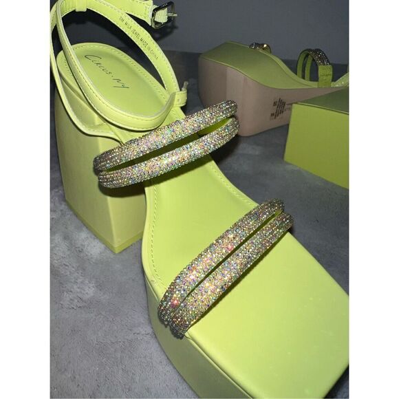 NEW Mila Jewel Ankle Strap Platform Sandal Sam  Edelman 8 - Picture 6 of 8